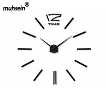 Home Decoration Wall Clock Big Mirror Wall Clock Modern Design Large Size Wall ClocksDIY Wall Sticker Unique Gift