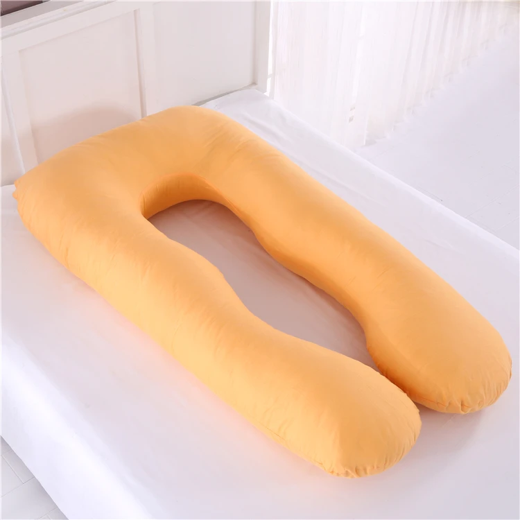 
Chinese Supplier Hot Sale 100% Cotton U Shape Pregnancy Pillow 
