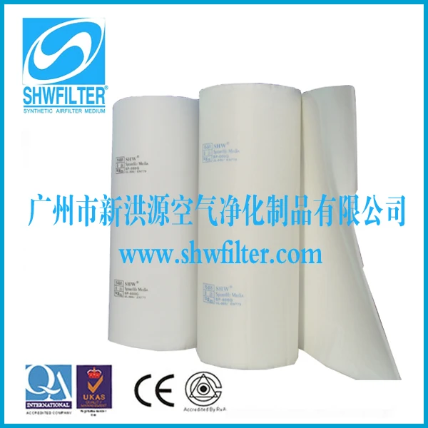 EU5 ceiling air filter SP-600G for spray paint booth