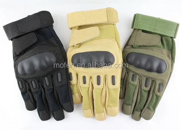 Army Airsoft Full Finger Black Olive Tan Police Tactical Military Gloves