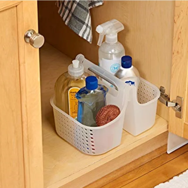 SOFT GRIP TOTE Laundry Bathroom Cleaning Caddy Basket