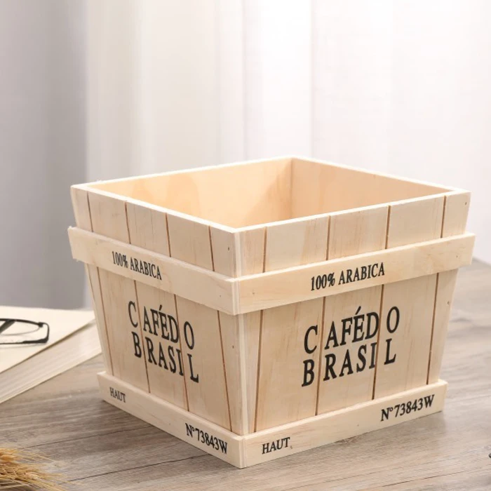 wholesale vintage wooden planter succulent plants pots