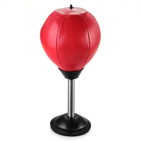 Desktop Punching Ball Table Punch Bag w/Sound Stress Relief Desk Toy Vacuum Grip