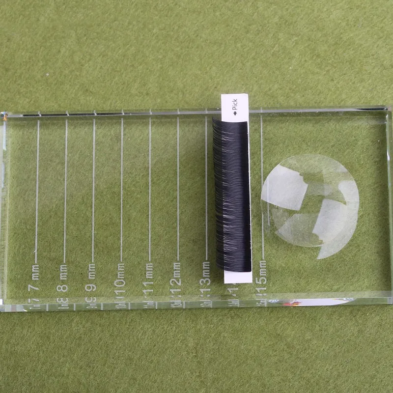 
Wholesale Crystal Glass Lash Tile Eyelash Glue Holder Private Label Eyelash Extension Tile 