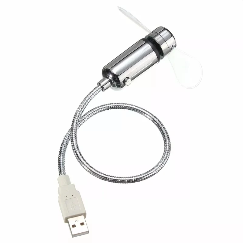 Flexible USB Message Fan with Temperature display Portable USB Fan with Thermometer function
