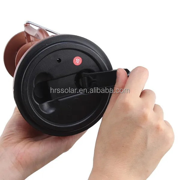 Ручной Динамо-светильник на солнечных батареях для кемпинга