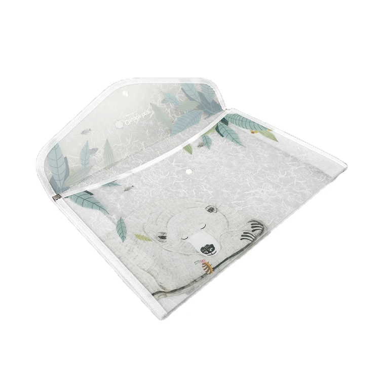 
High Quality New Material Cloud Cute Chubby Bear Premium Legal Size Custom Envelope Document Folder 