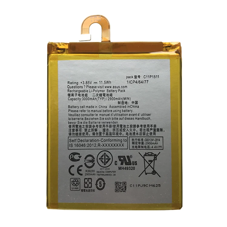 
Original for Asus Zenfone4 SELFIE ZD553KL batteries battery C11P1511 Li-ion mobile phone battery 