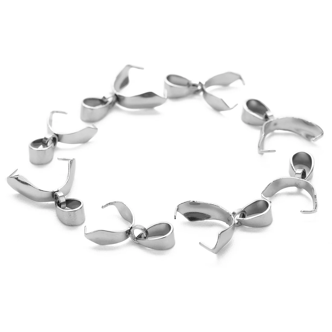 4*16 мм/5*18 мм 316L из нержавеющей стали под залог застежками Разъем Бейл Pinch застежка серебро кулон