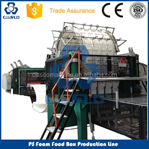 Disposable plate making machine for fast food packaging