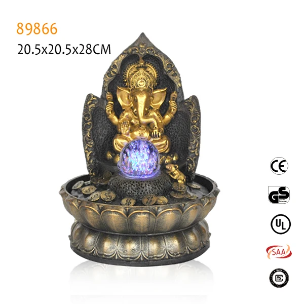 
Indoor resin waterfall buddha home garden water fountain 