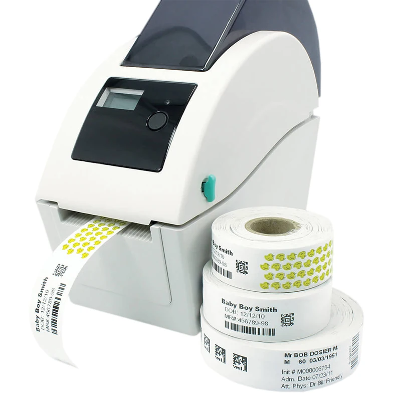 Водонепроницаемый браслет для пациента с печатью Больничная этикетка браслет с идентификатором и штрих-кодом