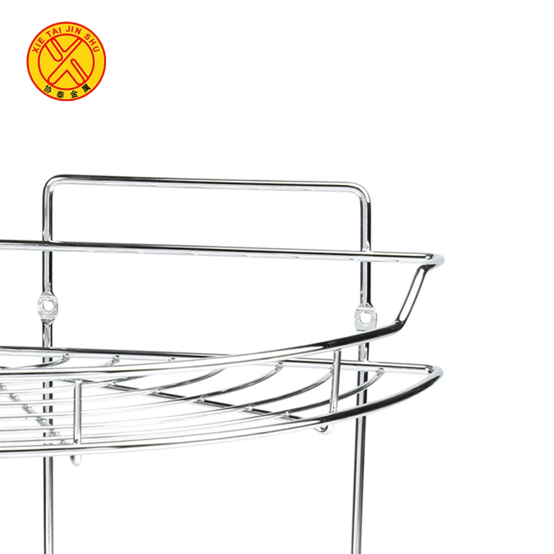 Zhongshan Factory Design bathroom rack metal basket shelf for home use