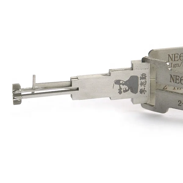 Lishi NE66 2 in 1 Car Door Lock Pick Decoder for Vo lvo Unlock Tool