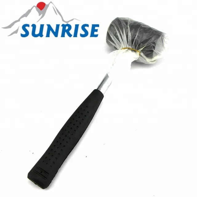 83033-A-8OZ#8oz Outdoor Camping Metal Handle Rubber Mallet Hammer
