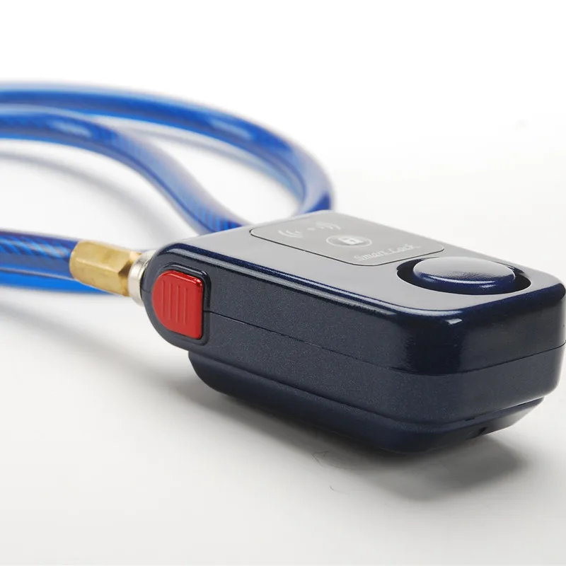 high quality smart cable wheel travel e-lock remote secure cycle motor bike garage door anti theft wire motorcycle helmet lock