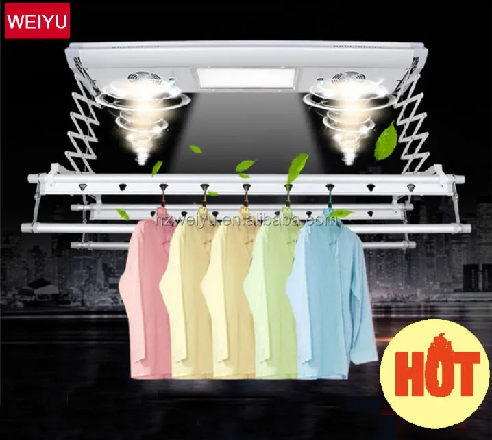 
Ceilling mounted remote control aluminum clother hanger stand 