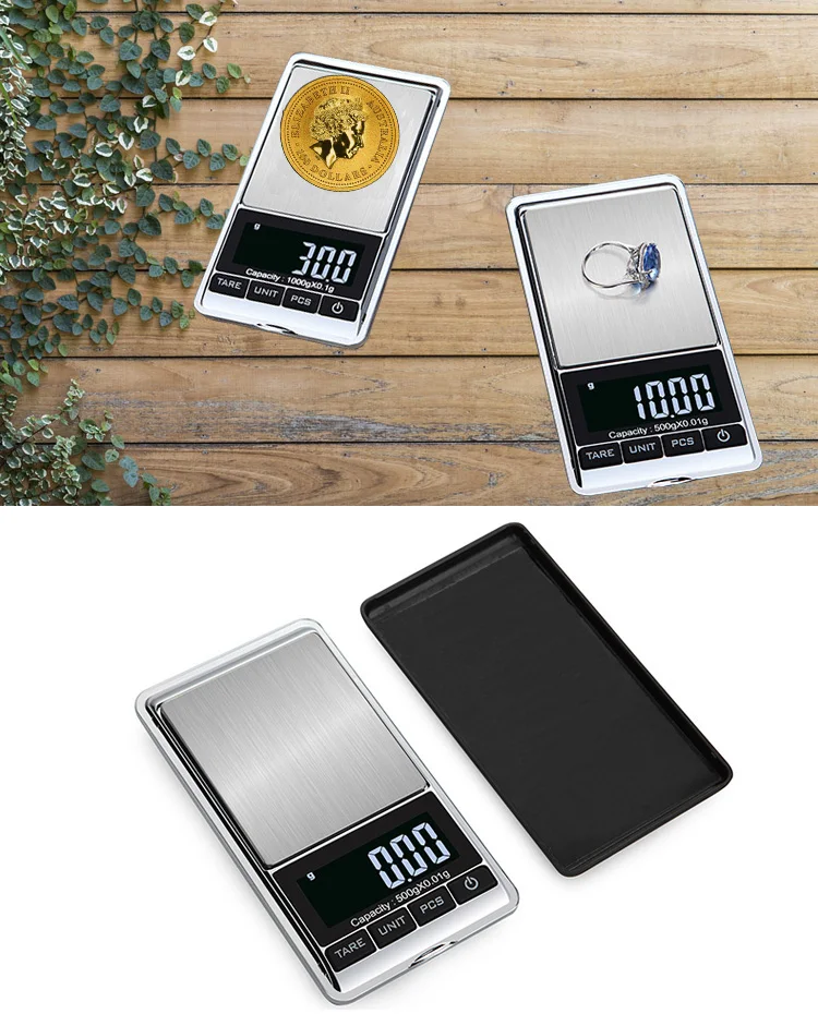 High Precise Small Electronic Weighing Balance Digital Jewelry Scale 500g / 0.01g AAA Battery Type