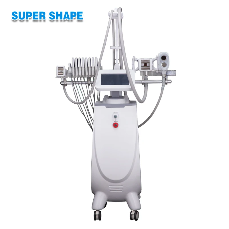 multi-functional beauty equipment lipolaser vacuum cavitation system rf skin tightening velasmooth machine