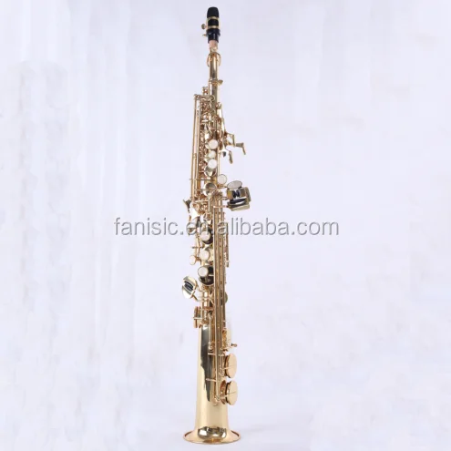 Саксофон Сопрано-саксофон, золотой лак, оптом