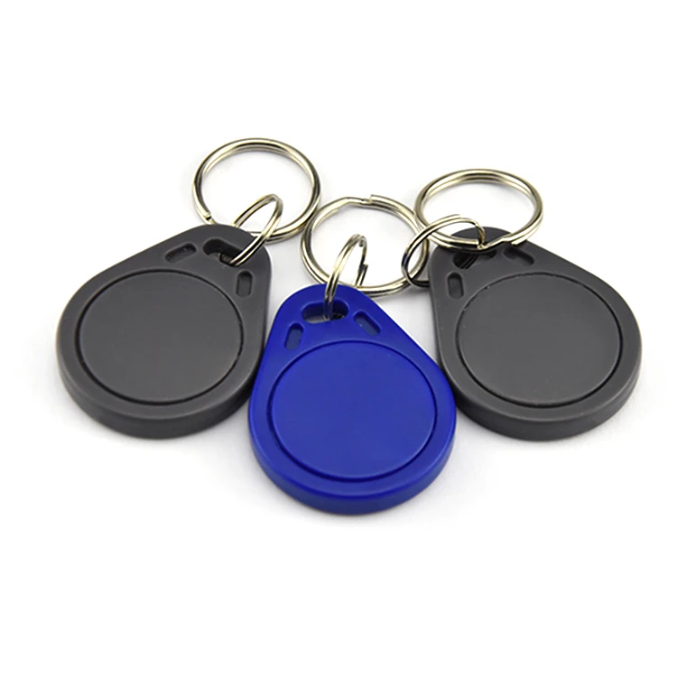 Free Sample Waterproof Plastic Grey Nfc Key Tags 13.56mhz ABS Rfid Key Fob
