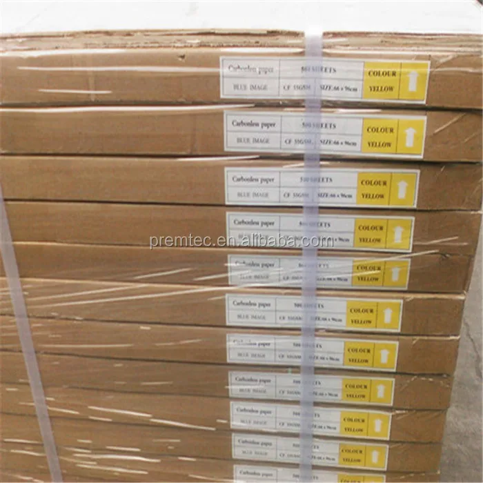 Printing Carbonless Paper in China CF pink yellow