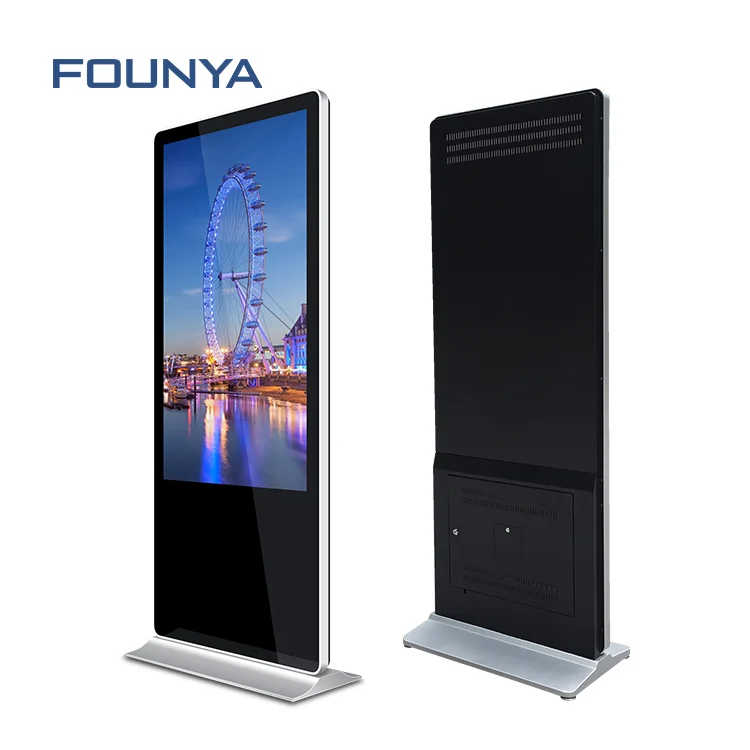 Коммерческий цифровых носителях рекламы 55 дюймов напольная подставка digital signage