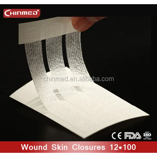 Wound skin closure surgical in medical adhesive