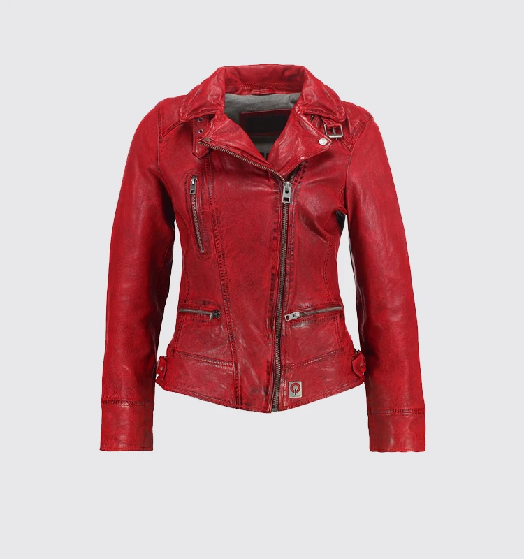 Wholesale Latest Design Vintage Motorbike Leather Jacket Women