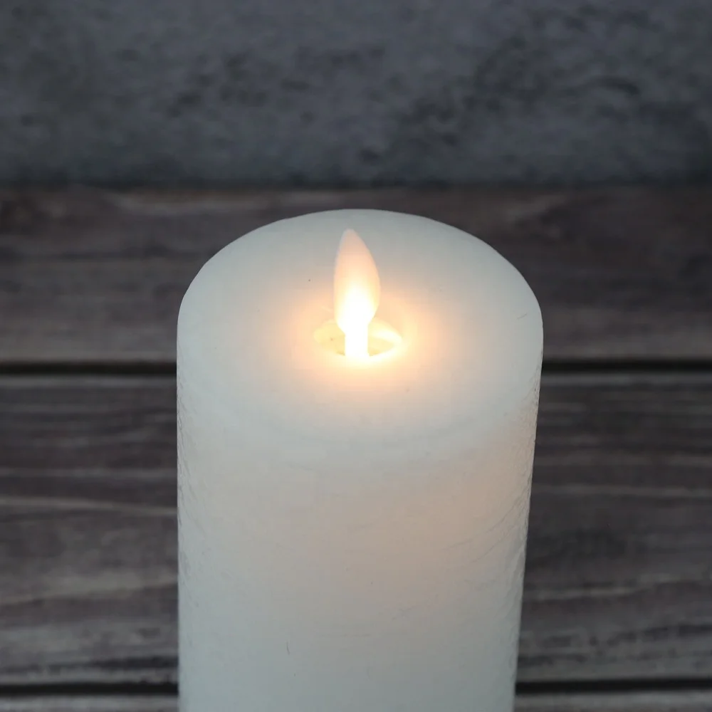 New products 2019 innovative product dancing flame pillar led tea light candle dancing moving flame led candles