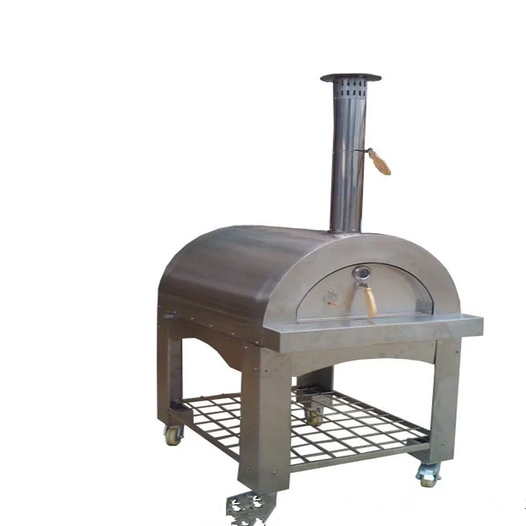 Commercial outdoor charcoal bread wood fired pizza oven