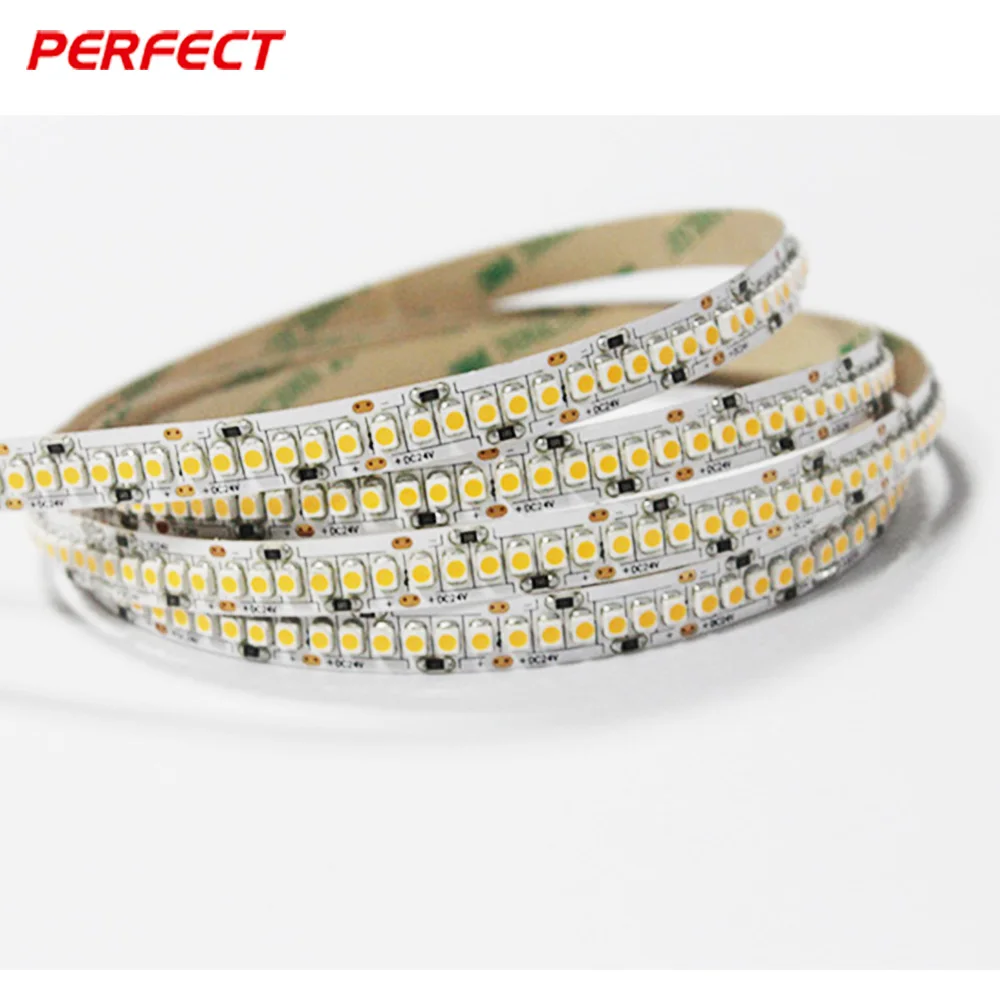 240 светодиодов на метр smd 3528 Светодиодные полосы света 19 2 Вт/м 12v/24v теплый белый и холодный свет