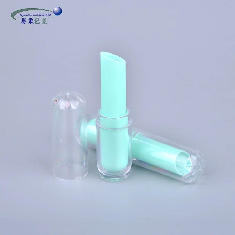 Пустые пластиковые светло-зеленый тонкий косметический помады трубы упаковки