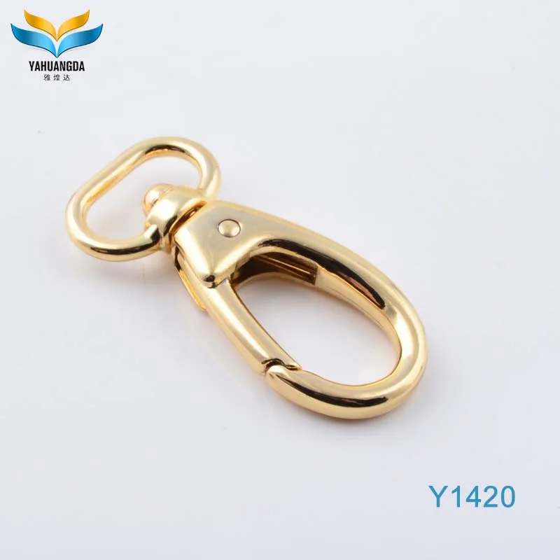 Fashion decoration zinc alloy handbag key chain handle swivel hooks