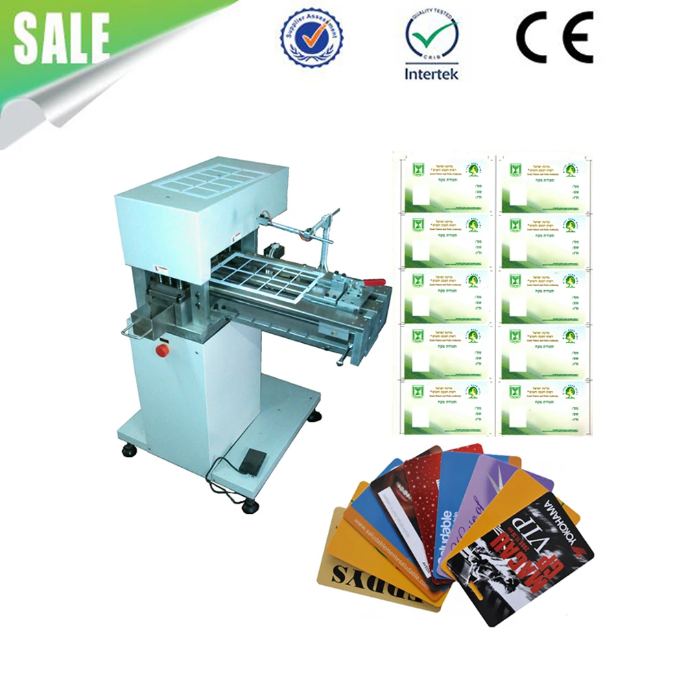 
high speed electronic drive pvc card cutter for A4 size 