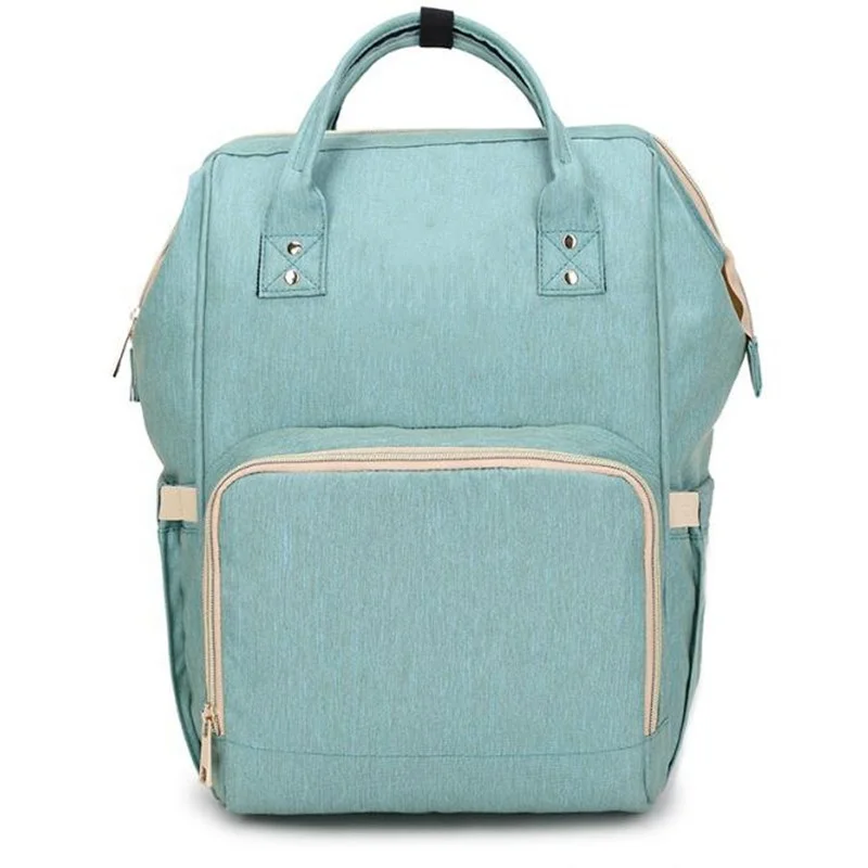 ISO BSCI factory wholesales custom logo portable travelling foldable mummy backpack diaper bags