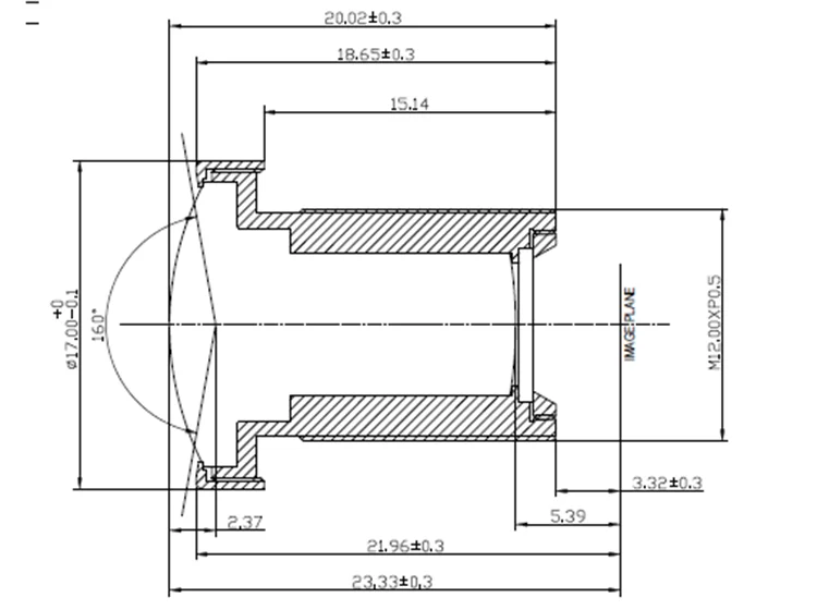 Длина волны 400-700 нм (цвет), алюминий, стекло, пластиковая плата, Крепление объектива для Wi-Fi камеры APP