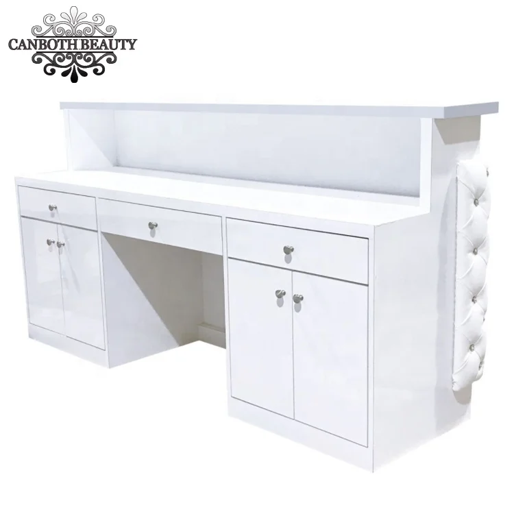 Classic buckle marble reception cash table /salon counter CB-R008