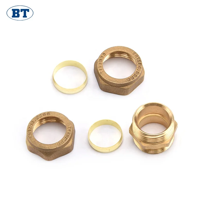 BT6025 good market swing brass tube fitting
