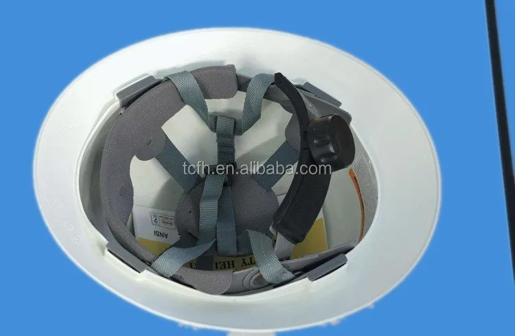 V style Full Brim mining Safety Helmet with CE and ANZI standard can install lamp holder