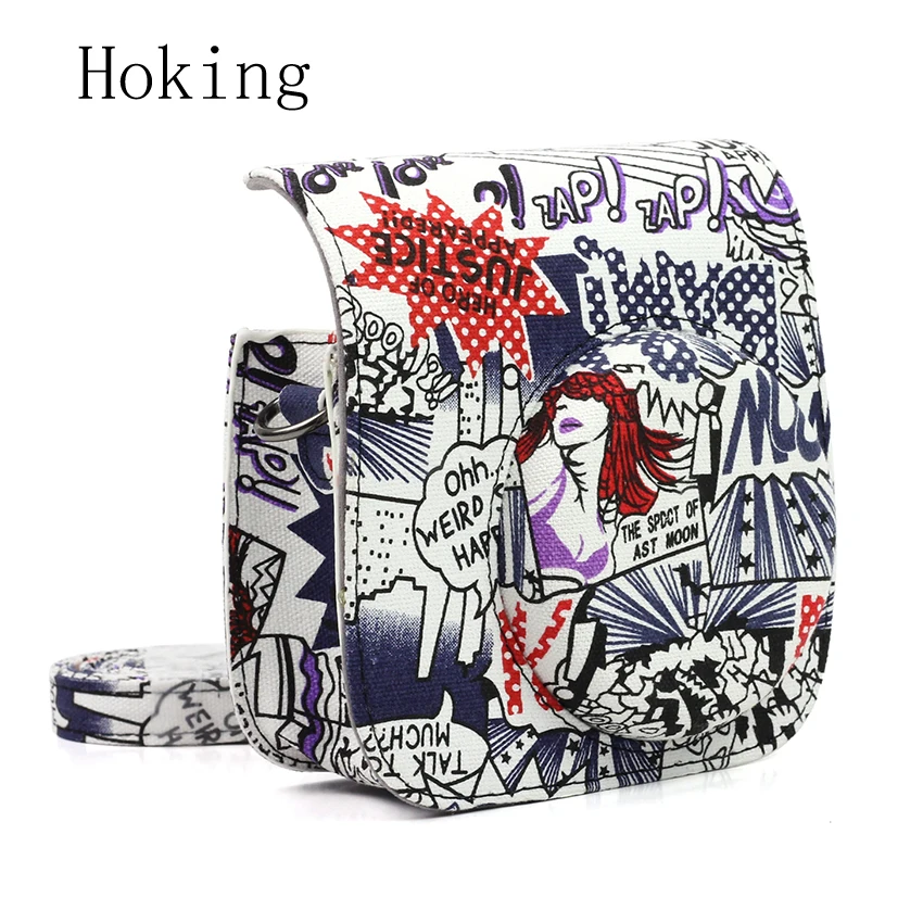 Ретро комиксов сумка для фотоаппарата для Fujifilm Instax Mini 8 мгновенная пленочная камера