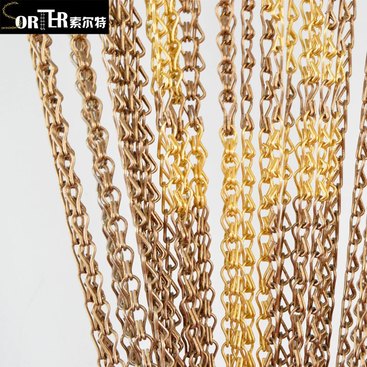 Aluminum chain link room divider curtain in half drop