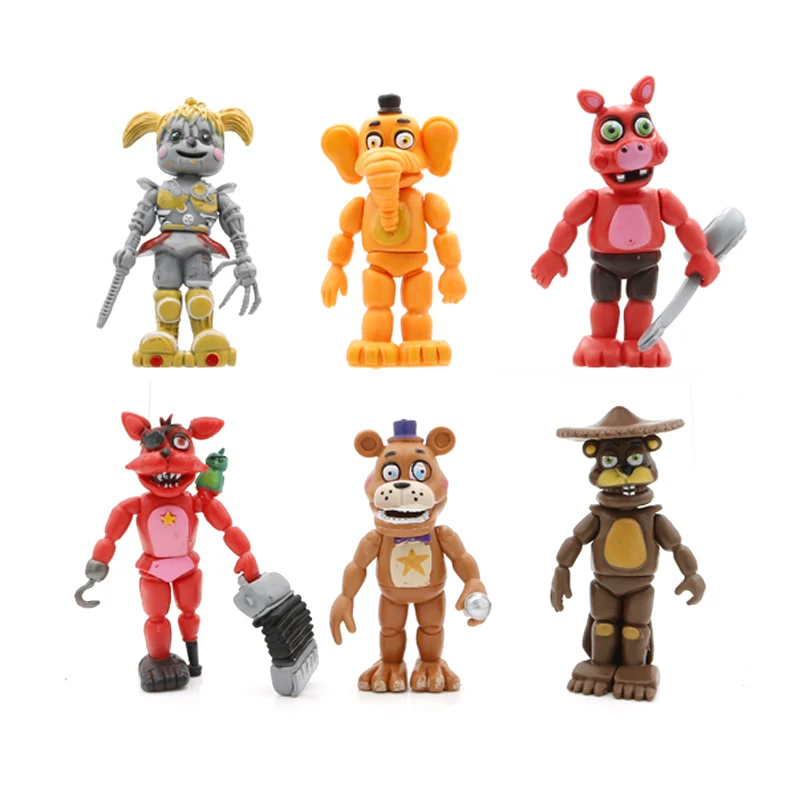 Wholesale new arrival five game action figure toys anime with bendable arms and legs toy action figure for children