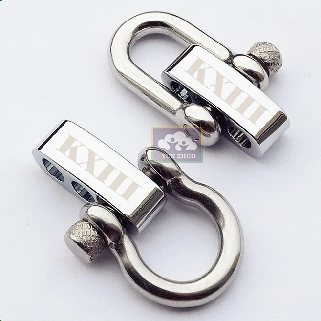
Stainless Steel dee shackle for paracord bracelet, Adjustable D Shackle 