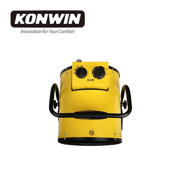 KONWIN Electric Industrial heater 9000W Utility Fan Heater stainless-steel for garage use IFH02B-90