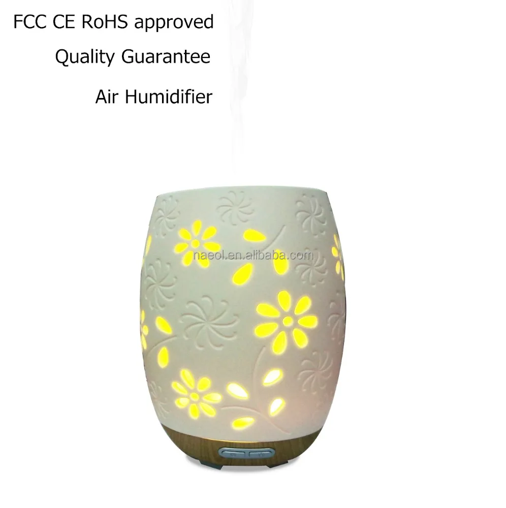 Household decorations ceramic flower essential aroma oil diffuser