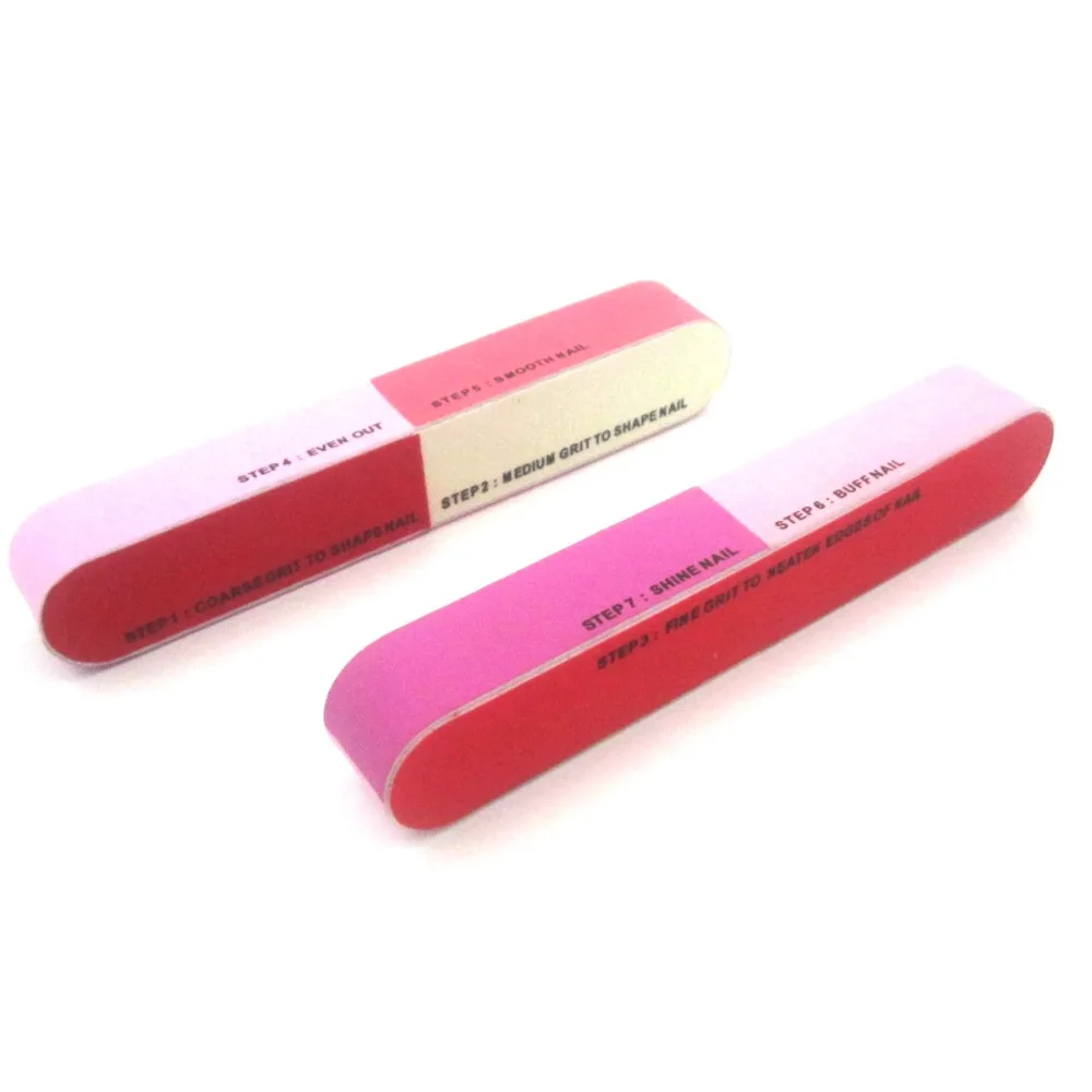 Cheap Nail Art Sanding Files Buffer Block Curve Nail Buffer 7 Side Nail Buffer
