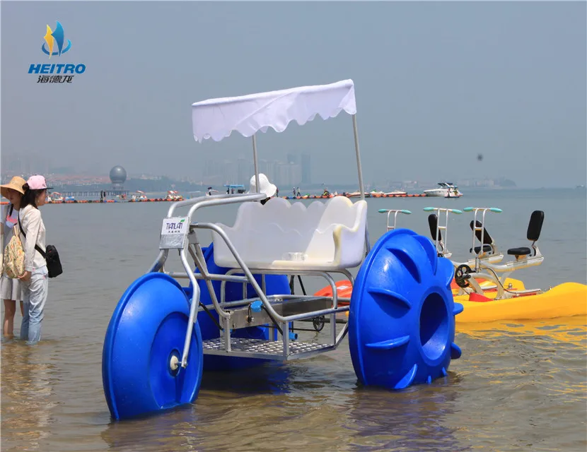 High quality big wheel sea water pedal tricycle with fast delivery Water Park Rides for Sale
