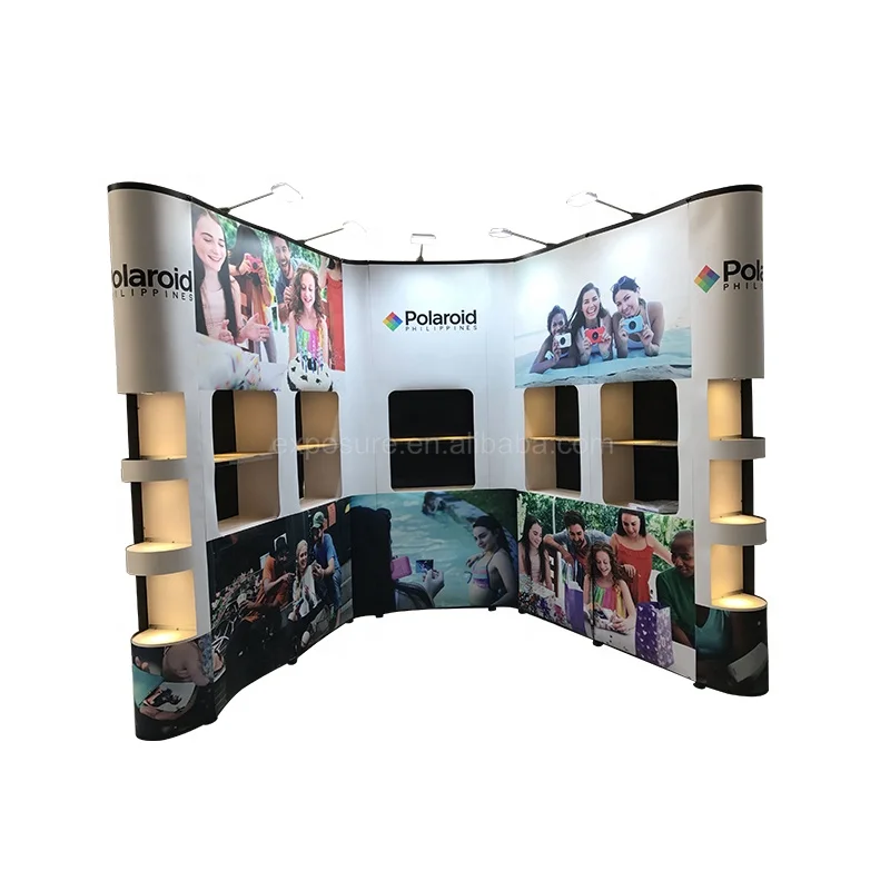Easy Assembly modular lightweight tradeshow backdrop stand for exhibition
