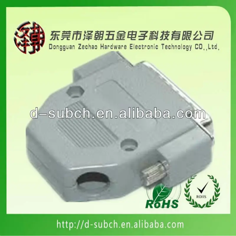 gray white d-sub type connector 15-pin hood cover